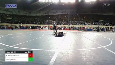94 lbs Consi Of 8 #2 - Ty Whitlock, Harrah vs Randen Wright, Rollers Academy Of Wrestling
