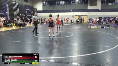 JV-9 lbs Round 3 - Chloe Gorby, Cedar Falls vs Jaycee Leutzinger, North Scott