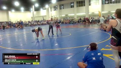 135 lbs Champ Round 1 (16 Team) - Grace Dack, Nebraska Widow Makers vs Ava Vrana, Grappling Gators