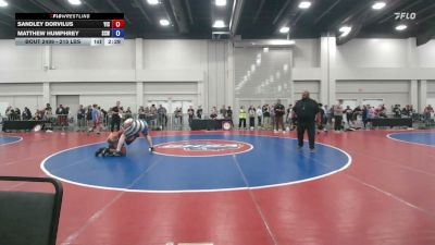 215 lbs Cons. Rd Of 16 - Sandley Dorvilus, Youth Impact Center vs Matthew Humphrey, Skull & Crossbones Wrestling