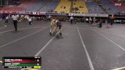 149 lbs 2nd Wrestleback (16 Team) - Kaden Cassidy, George Mason vs Gabe Willochell, Wyoming