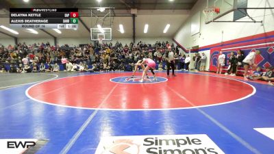 117 lbs Round Of 16 - Delayna Kettle, Sapulpa vs Alexis Deatherage, Sand Springs JH (SS)