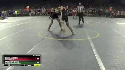 D2-157 lbs Quarterfinal - Zach Jacobs, Northwest HS vs Jackson Sage, Southgate Anderson HS