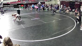 107 lbs Semifinal - Makenna Conlin, IronHawk Wrestling Academy vs Kylie Cudaback, Ogallala Youth Wrestling Club