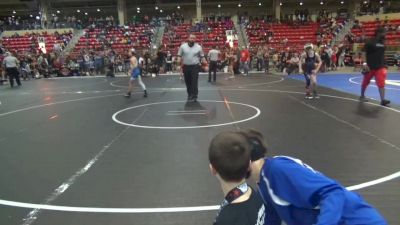 82 lbs Quarterfinal - River Neal, BLUE PRIDE vs Braddock Tharp, Wildcat Wrestling Club