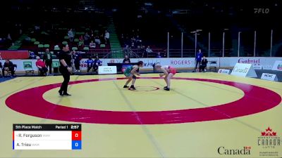 53kg 5th Place Match - Reese Ferguson, Lethbridge Amateur Wrestling Association vs Anna Trieu, Edmonton WC