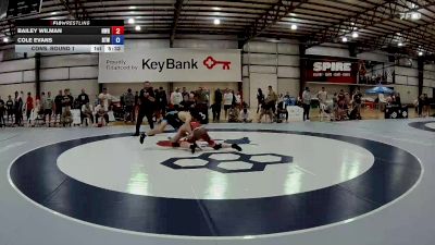 70 kg Cons. Round 1 - Bailey Wilman, Noke Wrestling RTC vs Cole Evans, Burnett Trained Wrestling