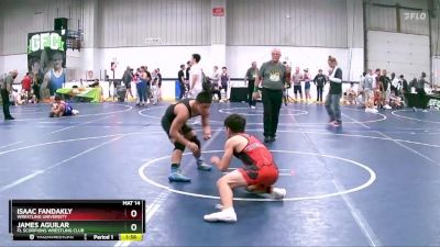 125 lbs Cons. Round 6 - James Aguilar, FL Scorpions Wrestling Club vs Isaac Fandakly, Wrestling University