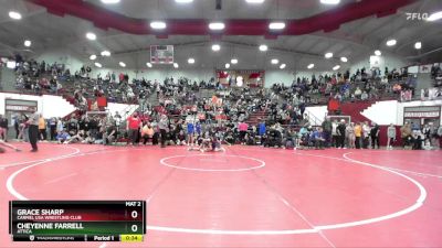 115 lbs Quarterfinal - Grace Sharp, Carmel USA Wrestling Club vs Cheyenne Farrell, Attica