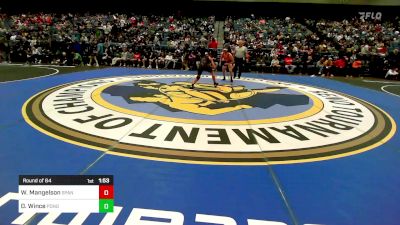 157 lbs Round Of 64 - Wyatt Mangelson, Spanish Fork vs DJ Wince, Ponderosa