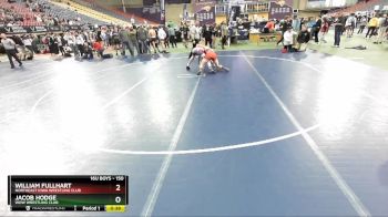 150 lbs 7th Place Match - Jacob Hodge, WOW Wrestling Club vs William Fullhart, Northeast Iowa Wrestling Club