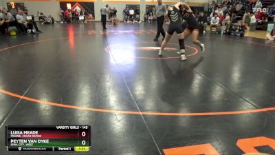 145 lbs Semifinal - Luisa Meade, Prairie, Cedar Rapids vs Peyten Van Dyke, Iowa City, West