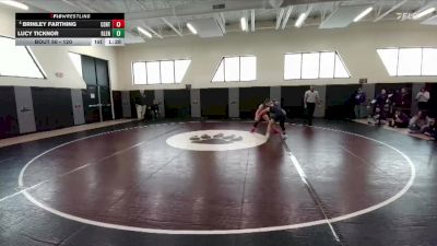 120 lbs Champ. Round 1 - Lucy Ticknor, Glenrock vs Brinley Farthing, Central