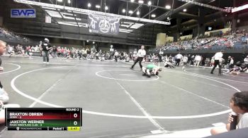 130 lbs Round 2 - Jaxston Werner, Maize Wrestling Club vs Braxton Obrien, Derby