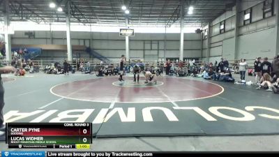 110 lbs Cons. Round 3 - Lucas Widmer, Rocky Mountain Middle School vs Carter Pyne, Gooding
