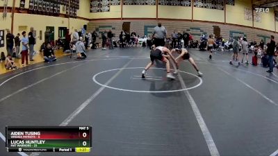 84 lbs Round 3 (10 Team) - Lucas Huntley, Mat Warriors vs Aiden Tusing, Virginia Patriots