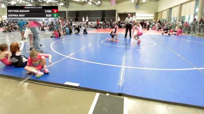 100 lbs Rr Rnd 5 - Peyton Bishop, CT Whale Girls vs Sophia May, MGW Surf Savages