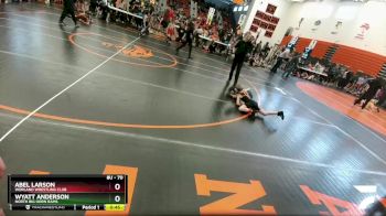 70 lbs Cons. Round 2 - Abel Larson, Worland Wrestling Club vs Wyatt Anderson, North Big Horn Rams