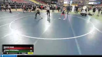 122-135 lbs Round 1 - Ayden Stockwell, WI vs Riggin Sand, ND