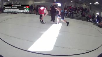 288 lbs Champ. Round 1 - Brody Jakubowski, Leprechaun Wrestling vs Jackson Eggink, Mustang Wrestling Club