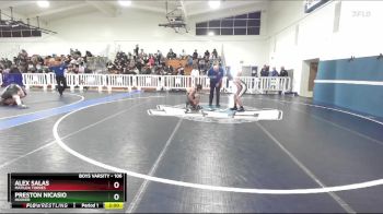 106 lbs Champ. Round 2 - Preston Nicasio, Hoover vs Alex Salas, Matilda Torres