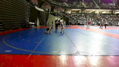 76 lbs Round Of 16 - Caden Reed, Morris Fitness Wrestling Club vs Hallie Burgess, Alpha Wrestling Club