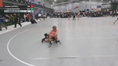 150 lbs Cons. Rd Of 32 - Kimoni Cantrell, Toss Em Up Wrestling Academy vs Logan Goepfert, Nebraska Boyz