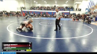 145 lbs Cons. Round 2 - Charles Bennett, Priest River vs Camron Pedigo, Mountain Home