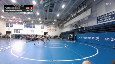 150 lbs Cons. Round 1 - Carson Bergstreser, Buffalo vs Logan Anderson, Worland