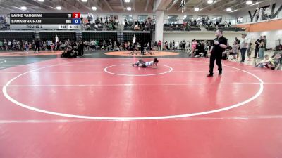 57-59 lbs Round 2 - Layne Vaughan, Tonganoxie Wrestling vs Samantha Ham, Nebraska Wrestling Academy