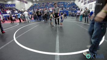 40 lbs Consi Of 4 - Baylor Myers, Bridge Creek Youth Wrestling vs Isaac Tessneer, Norman Grappling Club