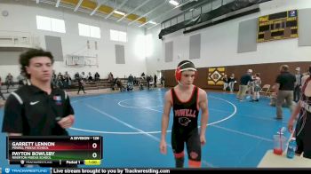 126 lbs Round 2 - Payton Bowlsby, Riverton Middle School vs Garrett Lennon, Powell Middle School