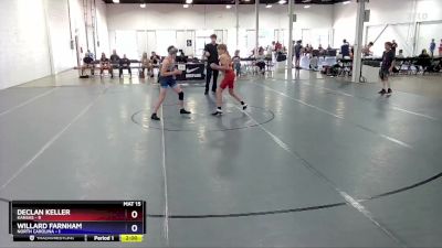 110 lbs Round 2 (8 Team) - Declan Keller, Kansas vs Willard Farnham, North Carolina