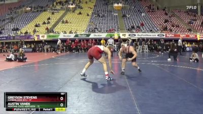 197 lbs Round 1 (16 Team) - Greyson Stevens, Cumberlands (Ky.) vs Austin Vanek, Montana State-Northern