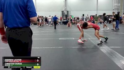 98 lbs Placement (4 Team) - Andrew Lichter, Town Wrestling VHW vs CHRISTIAN DURAN, RedNose