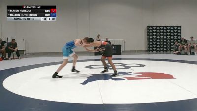 62 kg Cons. Rd Of 16 - Mateo Heredia, Daniel Cormier Wrestling Club vs Dalton Hutchinson, Grand Rapids Area Wrestling