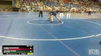 220 lbs Semifinal - Broden Muske, Valley City vs Ayden Schlafman, Bismarck