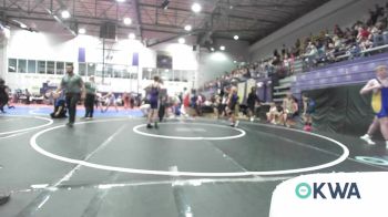 98-106 lbs Rr Rnd 2 - Malaki McAnally, Tiger Trained Wrestling vs Grason Baker, Mannford Pirate Youth Wrestling