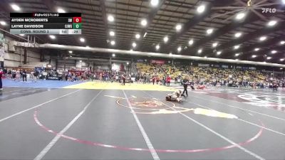 175 lbs Cons. Round 2 - Ayden McRoberts, SBL Warriors vs Layne Davidson, Chadron Junior Wrestling Club