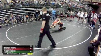 140 lbs Quarterfinals (8 Team) - Tristen White, Iowa USA Red vs Ryder Fadden, Team Missouri