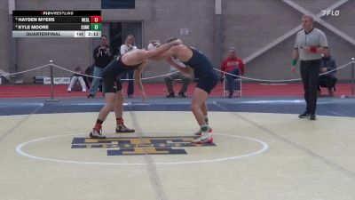 141 lbs Quarterfinal - Kyle Moore, Southern Maine vs Hayden Myers, Wesleyan (CT)