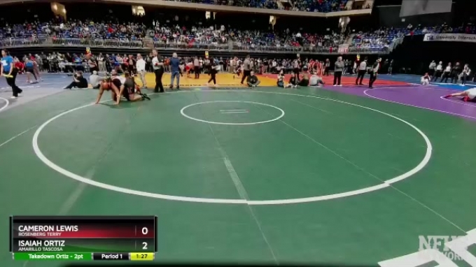 Cameron Rosenberg 5A 285 lbs Semifinal - Isaiah Ortiz, Amarillo Tascosa vs Cameron Lewis ...