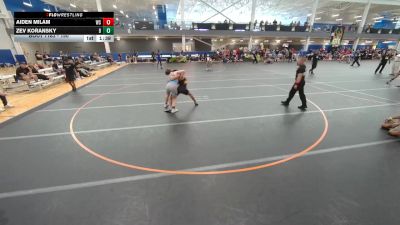 150 lbs Cons. Round 4 - Zev Koransky, Unattached vs Aiden Milam, Unattached