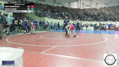 120 lbs Consi Of 32 #2 - Tripp Gruenwald, Collinsville Junior High vs Harley Nunez, Noble Takedown Club