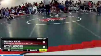 182 lbs Cons. Round 4 - Jayden Osborn, Decatur Wrestling Club vs Tristan Hicks, Bloomington South Wrestling Club