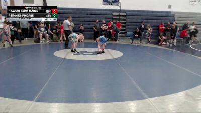 67 lbs Semifinal - Brooks Pingree, All In Wrestling Academy vs Zavior Zaine McKay, Fighting Squirrels Wrestling Club