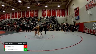 138 lbs Cons. Round 3 - Landon Lockhart, West Grand vs Jaycian Sierra, Sargents