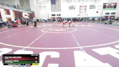 100 lbs Quarterfinal - Tailynn Hirchert, Nampa vs Vanessa Ortiz, Glenns Ferry