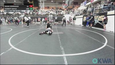 67-70 lbs Rr Rnd 2 - Isaiah Rodriguez, All American Wrestling vs Garrett Doyle, Cowboy Wrestling Club