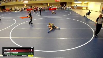 84 lbs Semis & 1st Wrestleback (8 Team) - Hayden Hauck, St. Francis vs Scotty Congdon, Prior Lake